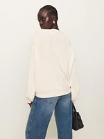 Ellery Cashmere Blend Oversized V-neck Sweater