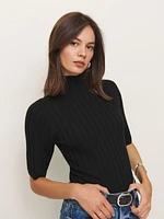 Margoax Regenerative Merino Mock Neck Sweater