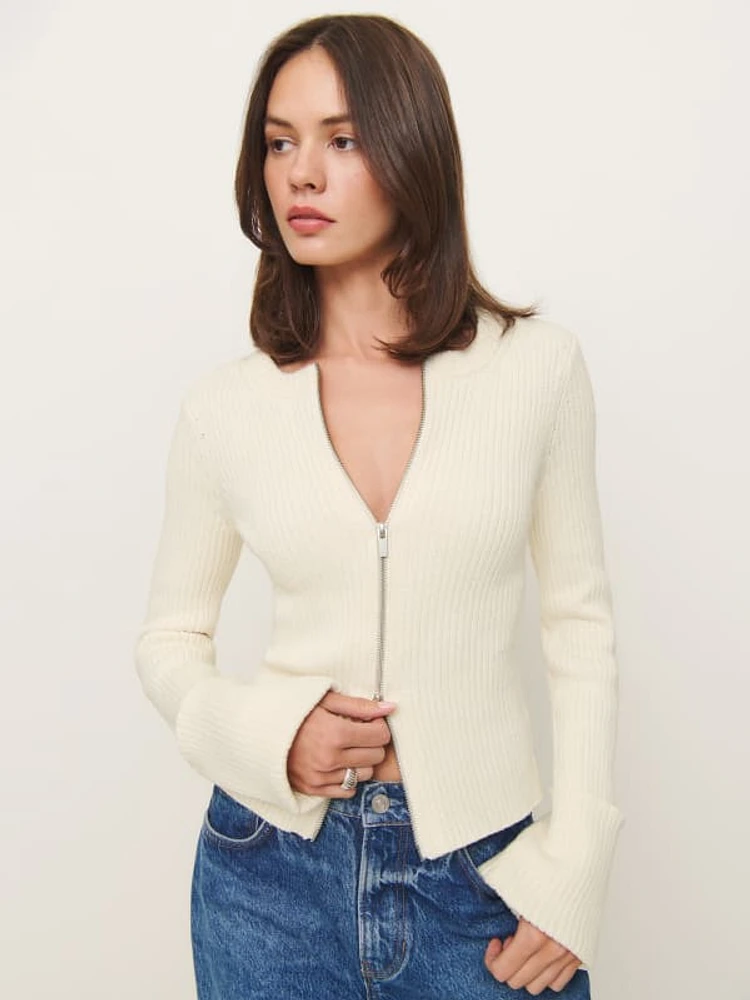 Ryan Cotton Zip Sweater