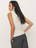 Rowyn Cashmere Turtleneck Tank