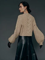 Adela Regenerative Wool Cable Sweater