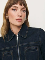 Fiona Cropped Denim Jacket