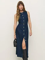 Roswell Denim Midi Dress