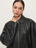 Veda Bennett Oversized Leather Bomber