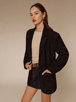 Veda Leon Oversized Suede Blazer