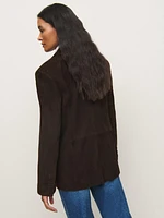 Veda Leon Oversized Suede Blazer