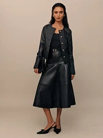 Veda Carmen Leather Skirt