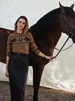 Alexandria Cashmere Horse Sweater