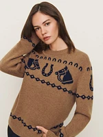 Alexandria Cashmere Horse Sweater