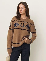 Alexandria Cashmere Horse Sweater