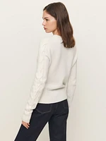 Dawson Regenerative Wool Cable Sweater