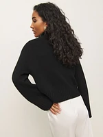 Brooke Cashmere Cropped Turtleneck