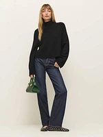 Brooke Cashmere Cropped Turtleneck