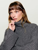 Brooke Cashmere Cropped Turtleneck