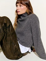 Brooke Cashmere Cropped Turtleneck