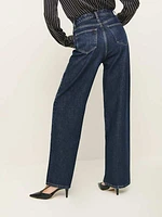 Wes High Rise Wide Leg Jeans