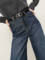 Wes High Rise Wide Leg Jeans