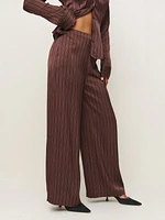 Norah Wide Leg Satin Pant