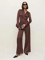 Norah Wide Leg Satin Pant