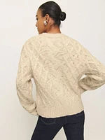 Haven Chunky Cable Knit Crew