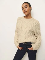 Haven Chunky Cable Knit Crew