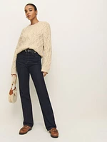 Haven Chunky Cable Knit Crew