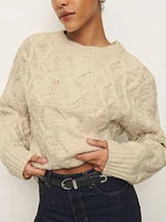 Haven Chunky Cable Knit Crew