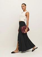 Petites Andi Low Rise Maxi Skirt