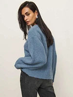 Cici Oversized Crew Sweater