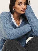 Cici Oversized Crew Sweater