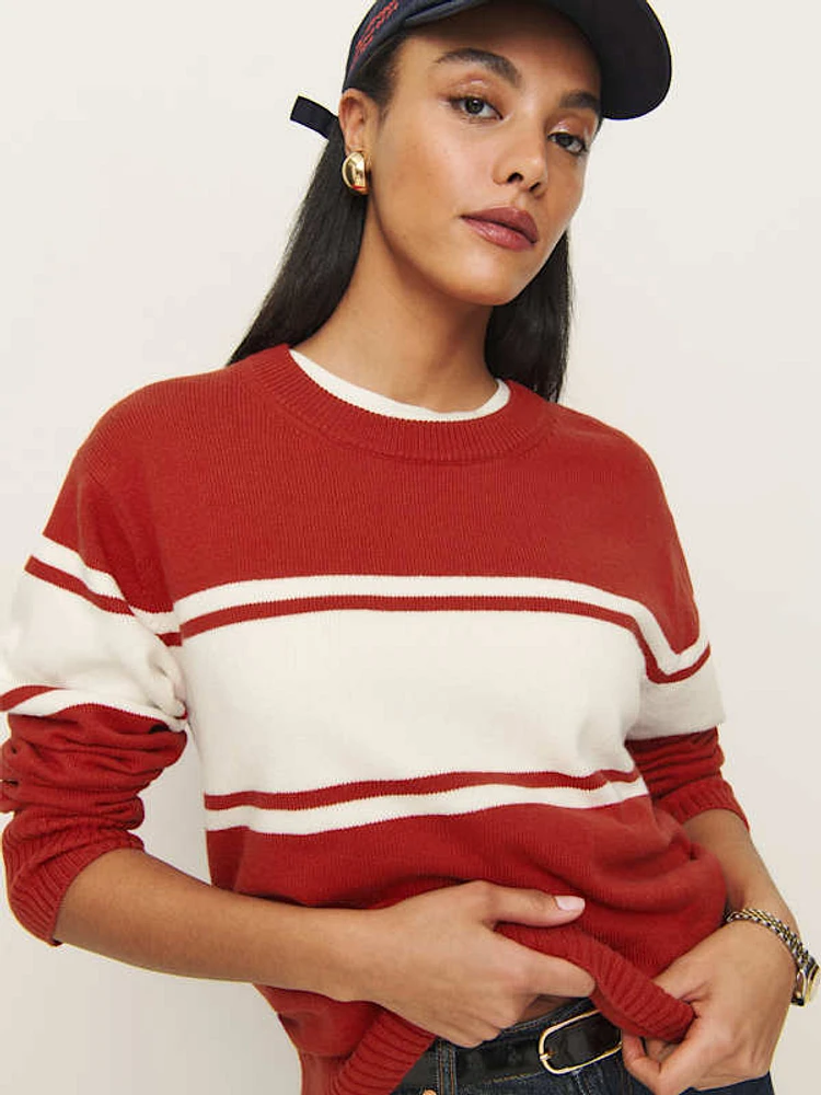 Fields Cashmere Blend Oversized Crew Sweater