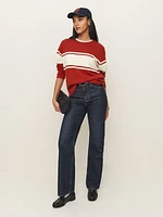 Fields Cashmere Blend Oversized Crew Sweater