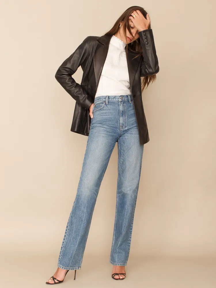 Oasis High Rise Straight Jeans