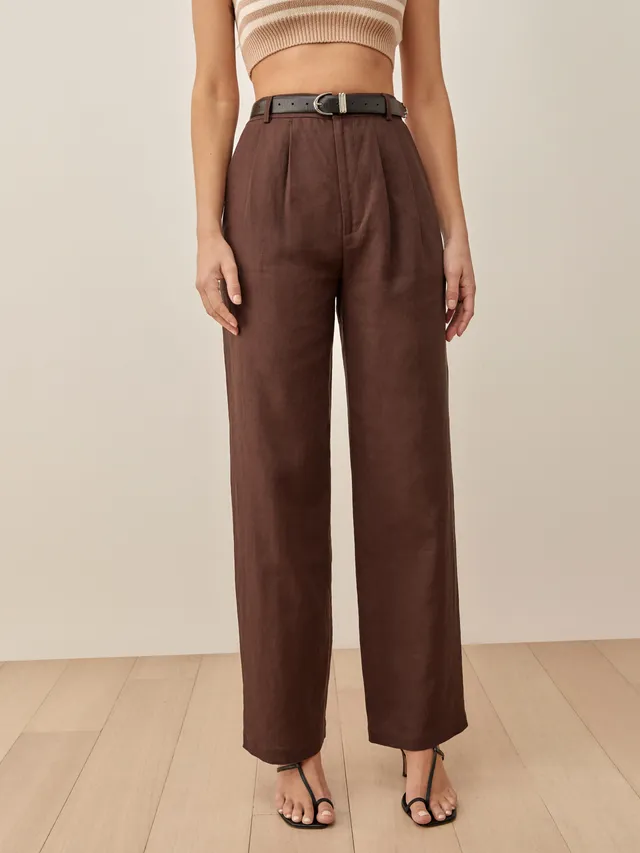 Petites Veda Cynthia Leather Pant - Ankle