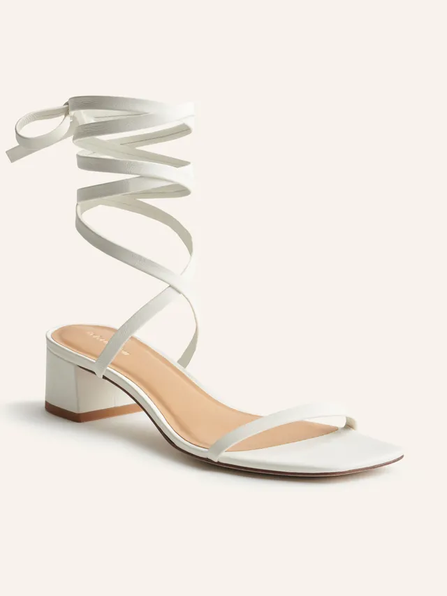 Reformation Dani Asymmetrical Block Heel Sandal - ShopStyle