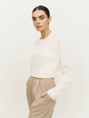 Becca Relaxed Long Sleeve Cropped Tee