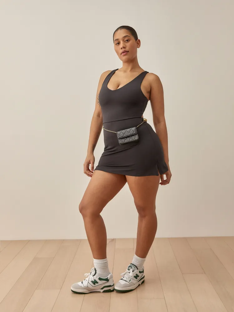 Black Naomi Workout Dress — Girlfriend Collective