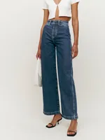 Logan Ultra High Rise Wide Leg Corduroy Pants