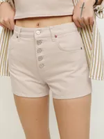 Charlie Exposed Button Fly Jean Shorts