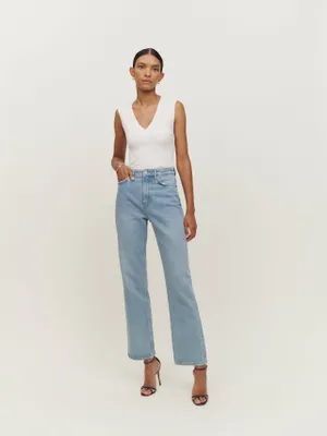 Sandy High Rise Relaxed Straight Jeans