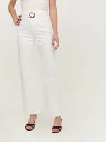 Wilder Stretch High Rise Wide Leg Cropped Jeans