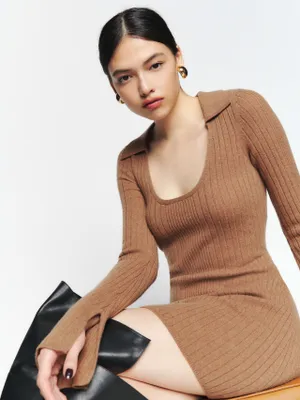 Farfalle Cashmere Sweater Mini Dress