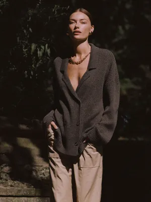 Nova Cashmere Double Breasted Cardigan