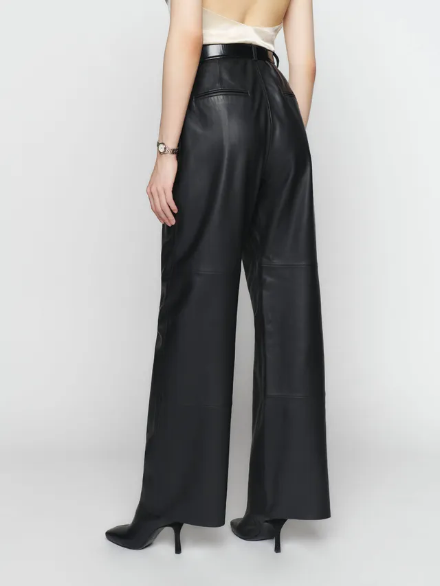 Petites Veda Cynthia Leather Pant - Ankle