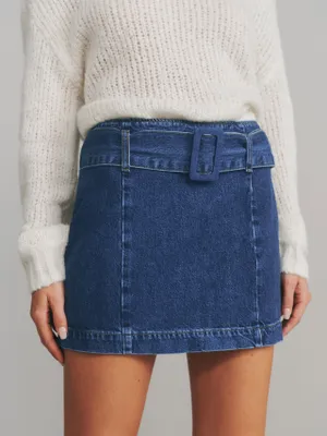 Tia Belted Mini Skirt
