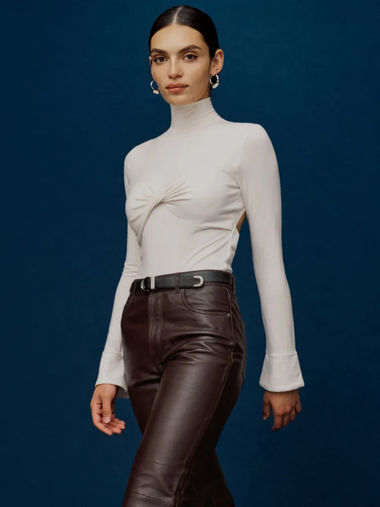 zeya knit top reformation