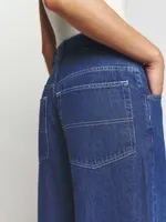 Skater Baggy High Rise Straight Jeans