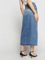 Nila Long Denim Skirt