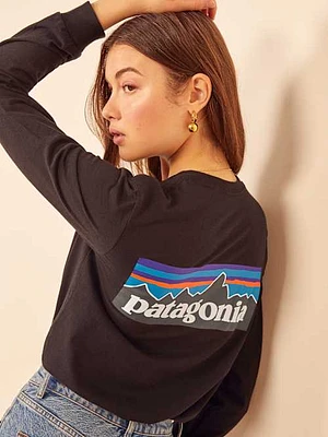 Patagonia M's L/s P-6 Logo Responsibili-tee