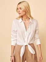 Anzio Linen Top